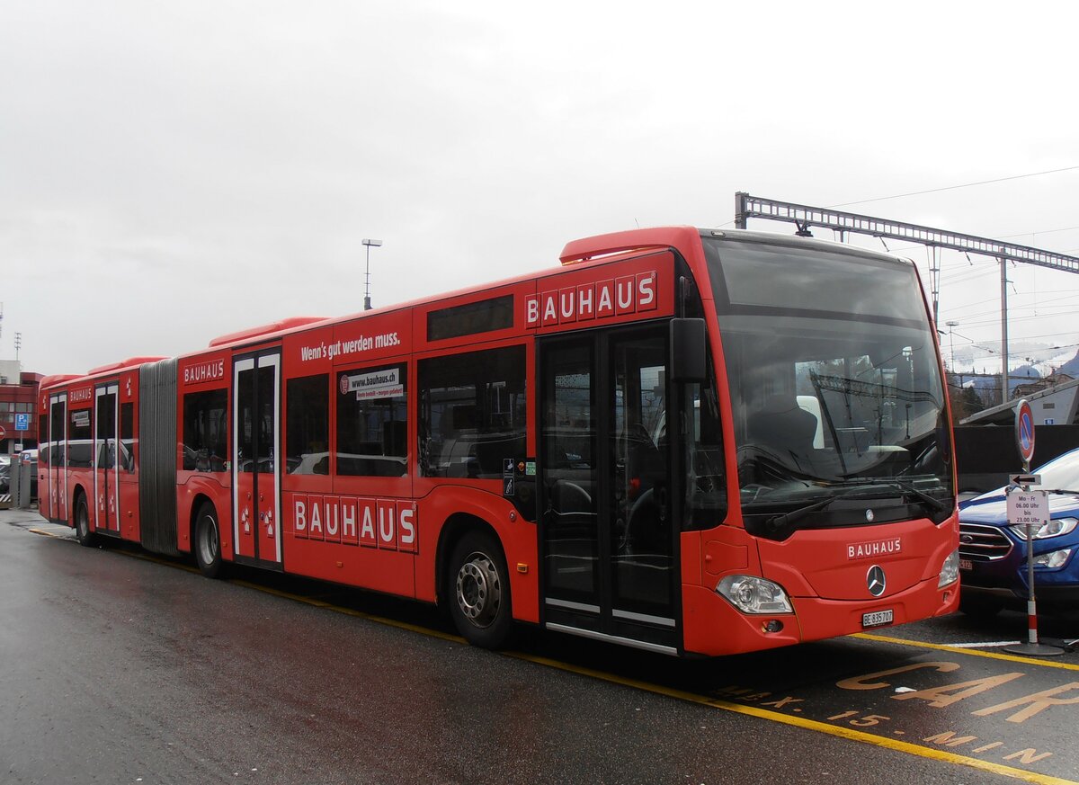 (257'622) - STI Thun - Nr. 707/BE 835'707 - Mercedes am 14. Dezember 2023 in Thun, CarTerminal