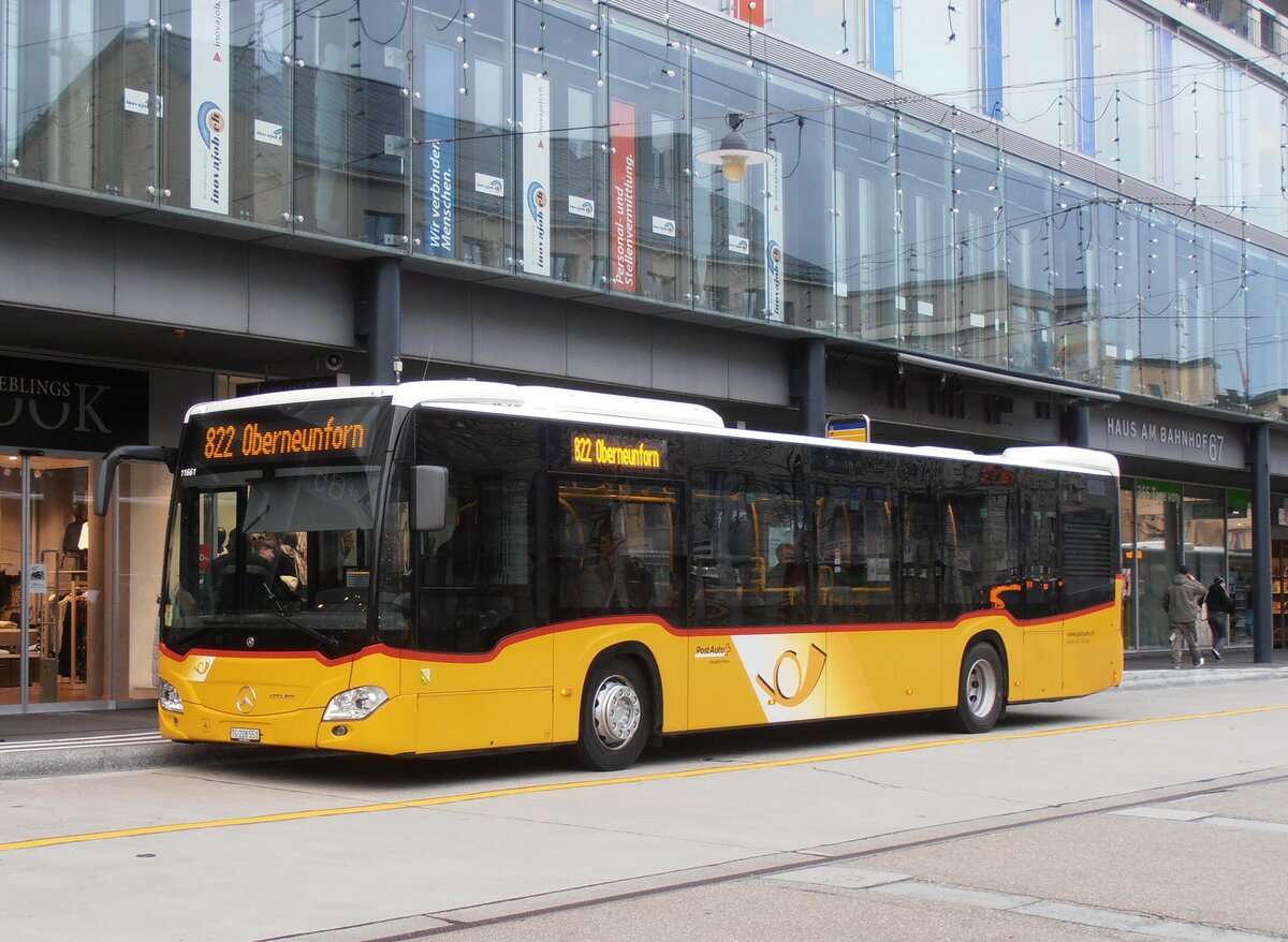 (257'675) - Rattin, Schlatt - TG 228'551/PID 11'661 - Mercedes am 15. Dezember 2023 beim Bahnhof Frauenfeld