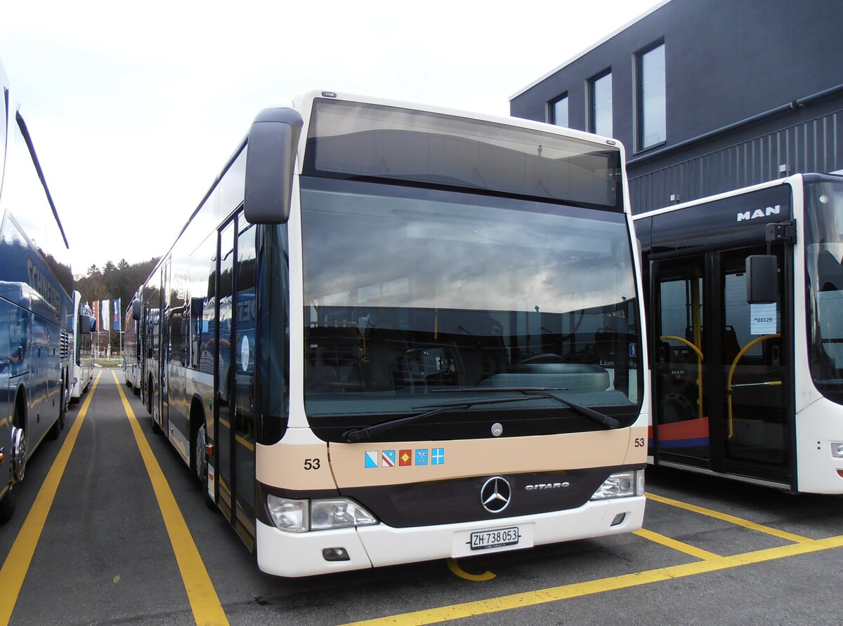 (257'877) - AZZK Zollikon - Nr. 53/ZH 738'053 - Mercedes am 23. Dezember 2023 in Winterthur, Daimler Buses