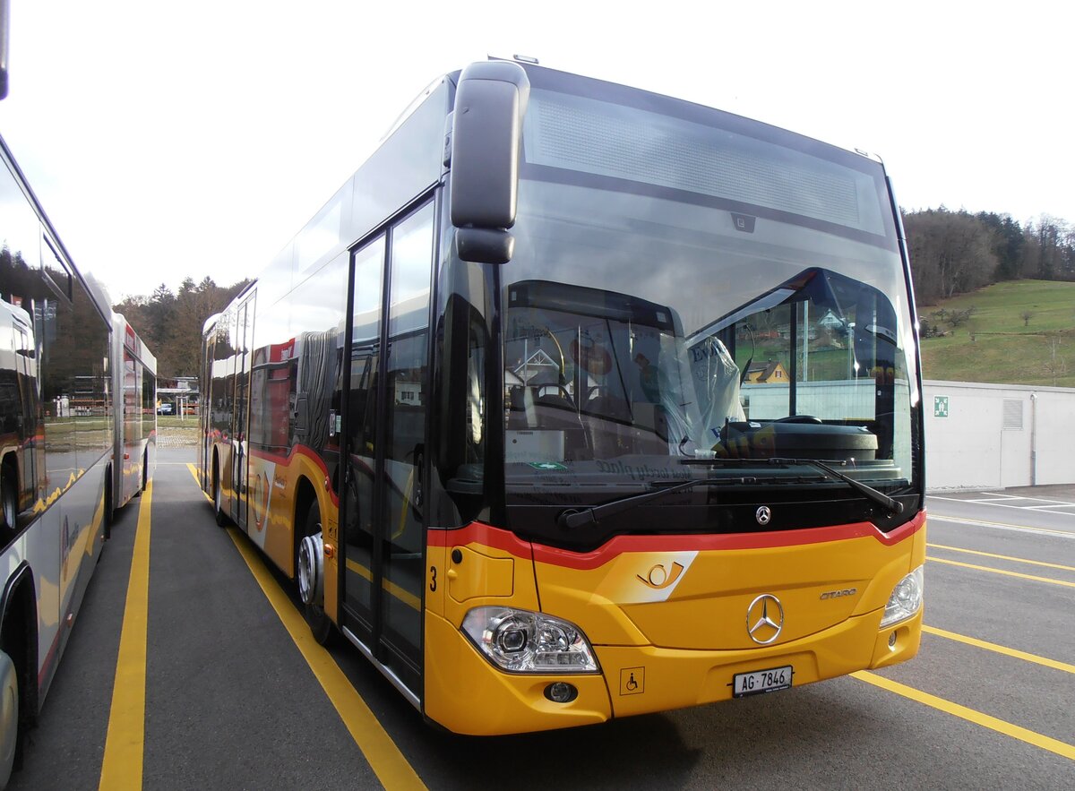 (257'890) - Brndli, Elfingen - Nr. 3/AG 7846/PID 11'553 - Mercedes am 23. Dezember 2023 in Winterthur, Daimler Buses