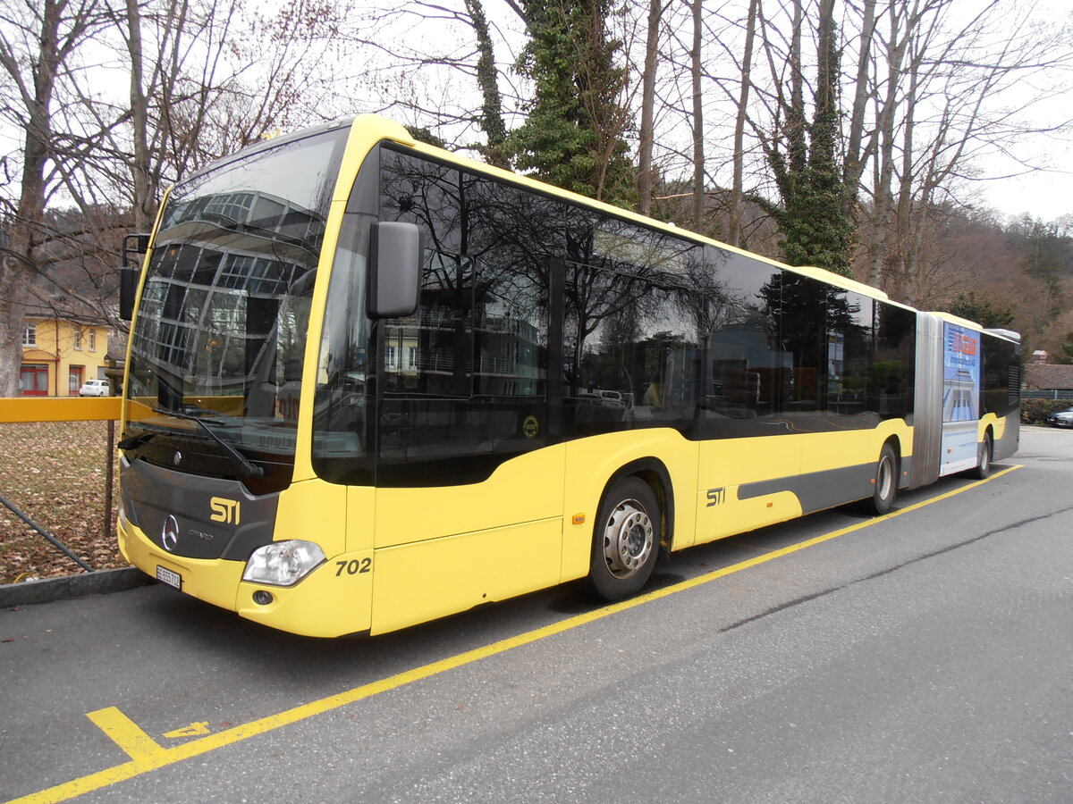 (258'096) - STI Thun - Nr. 702/BE 555'702 - Mercedes am 2. Januar 2024 bei der Schifflndte Thun