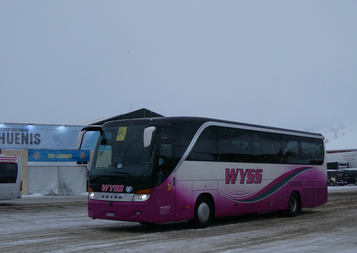 (258'243) - Wyss, Boningen - Nr. 55/SO 21'100 - Setra am 6. Januar 2024 in Adelboden, Weltcup