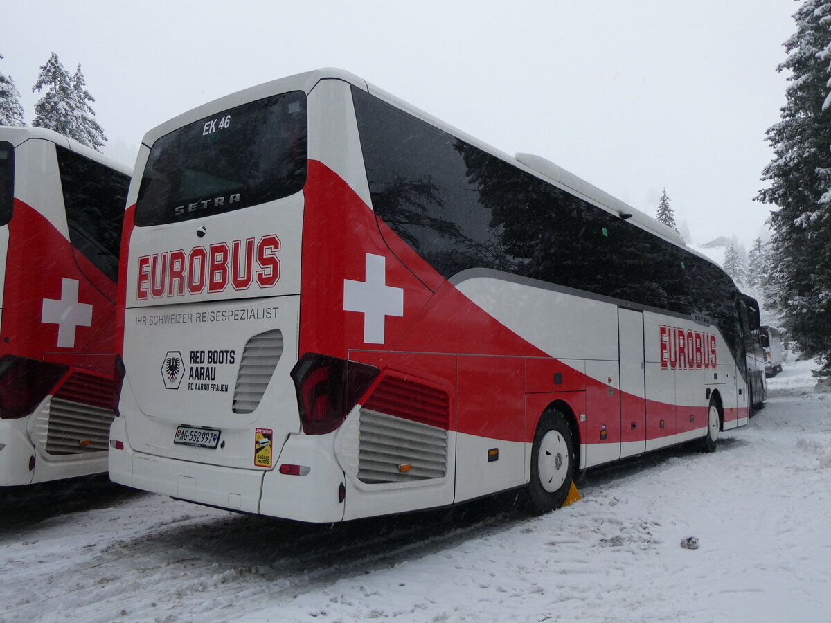 (258'318) - Knecht, Windisch - Nr. 46/AG 552'997 - Setra am 6. Januar 2024 in Adelboden, Unter dem Birg