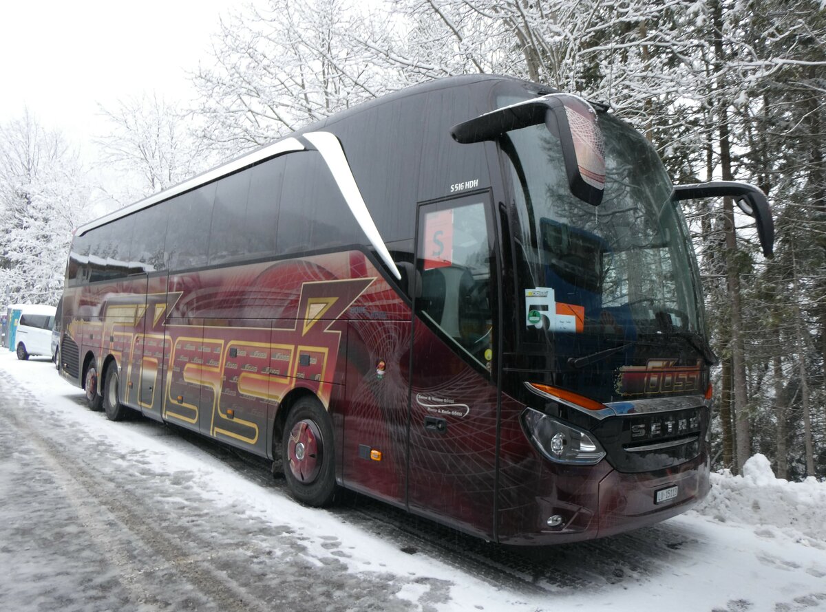 (258'327) - Gssi, Horw - LU 15'113 - Setra am 6. Januar 2024 in Adelboden, ASB