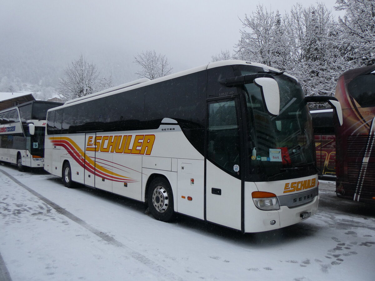 (258'346) - Schuler, Feusisberg - SZ 1787 - Setra am 6. Januar 2024 in Adelboden, ASB