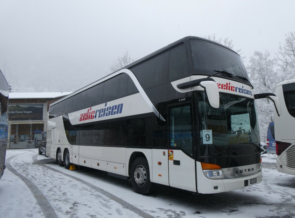 (258'348) - Zelic, Schmerikon - SG 301'148 - Setra am 6. Januar 2024 in Adelboden, ASB