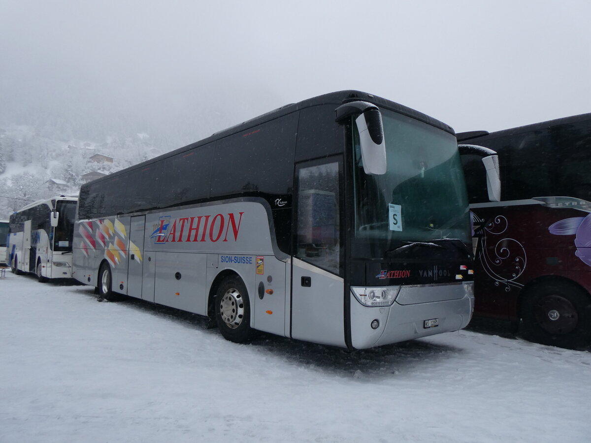 (258'411) - Lathion, Sion - Nr. 40/VS 12'895 - Van Hool am 6. Januar 2024 in Adelboden, ASB