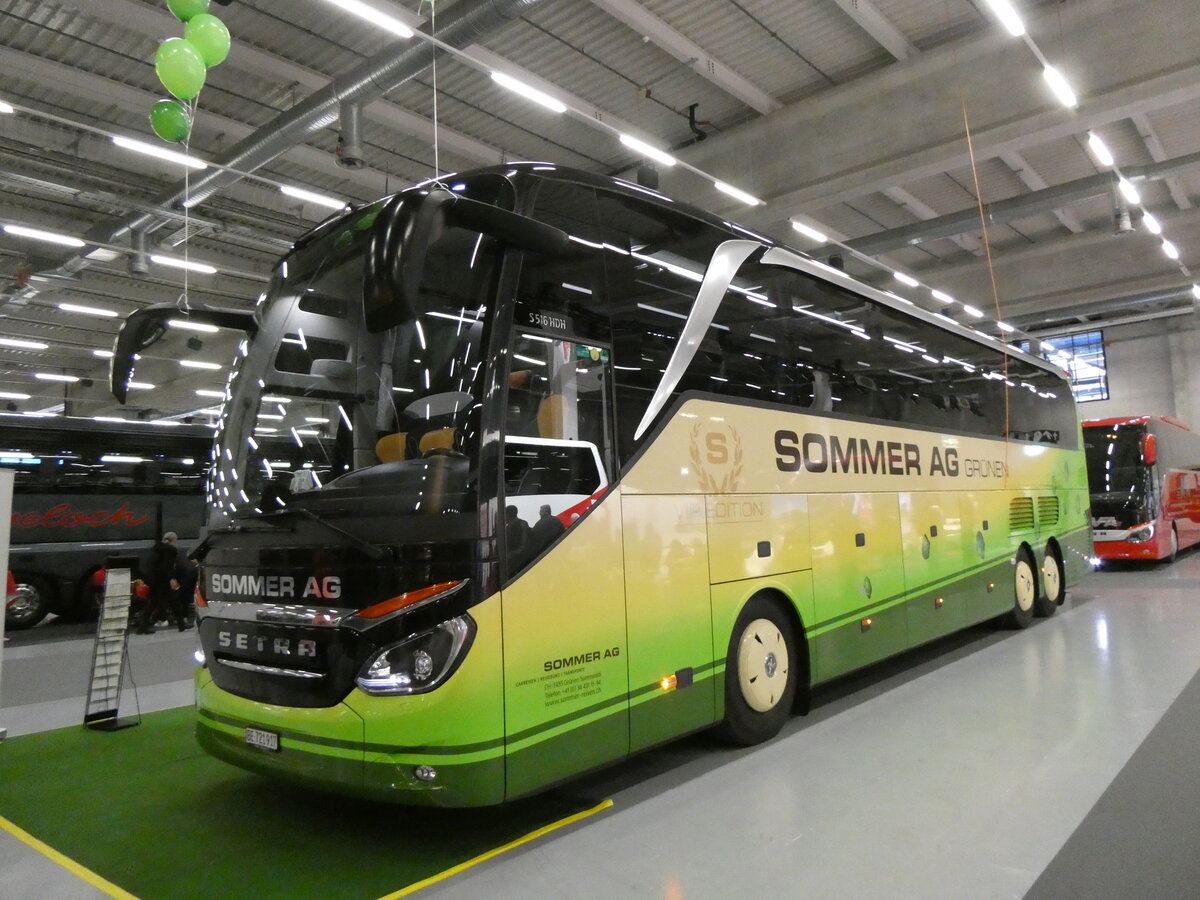 (258'889) - Sommer, Grnen - BE 721'917 - Setra am 25. Januar 2024 in Bern, Ferienmesse