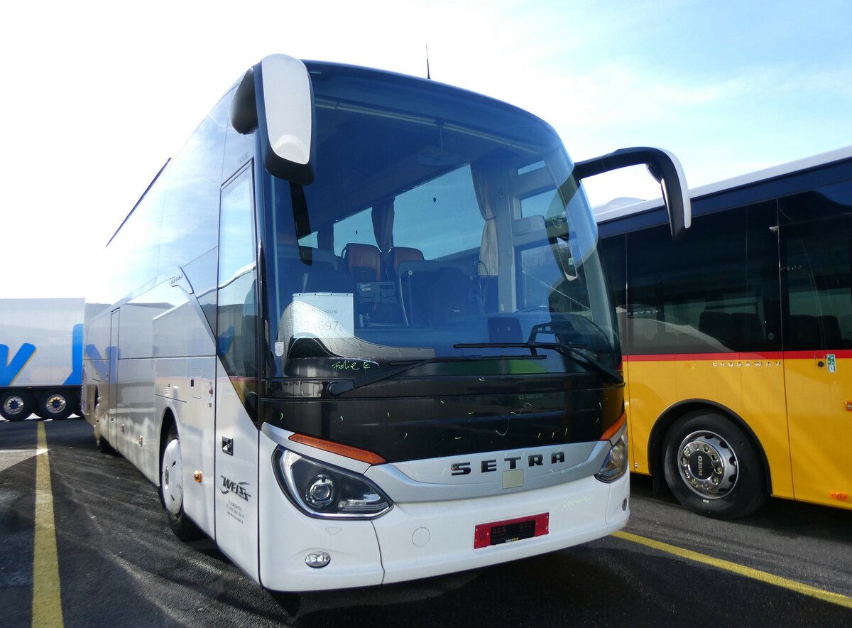 (259'118) - Aus Oesterreich: Weiss, St. Georgen - Nr. 4202 - Setra am 3. Februar 2024 in Kerzers, Interbus