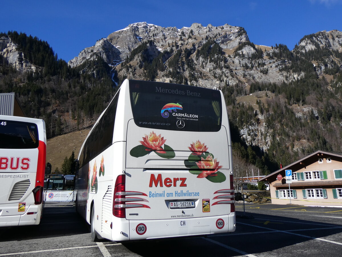 (259'294) - Merz, Beinwil - AG 16'216 - Mercedes am 13. Februar 2024 auf der Stckalp