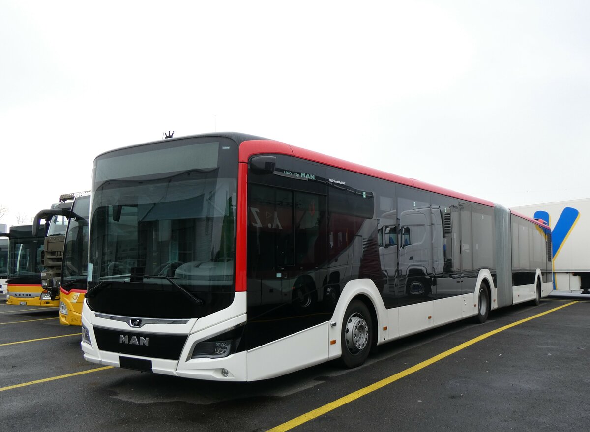 (259'397) - Twerenbold, Baden - Nr. 301 - MAN am 17. Februar 2024 in Kerzers, Interbus