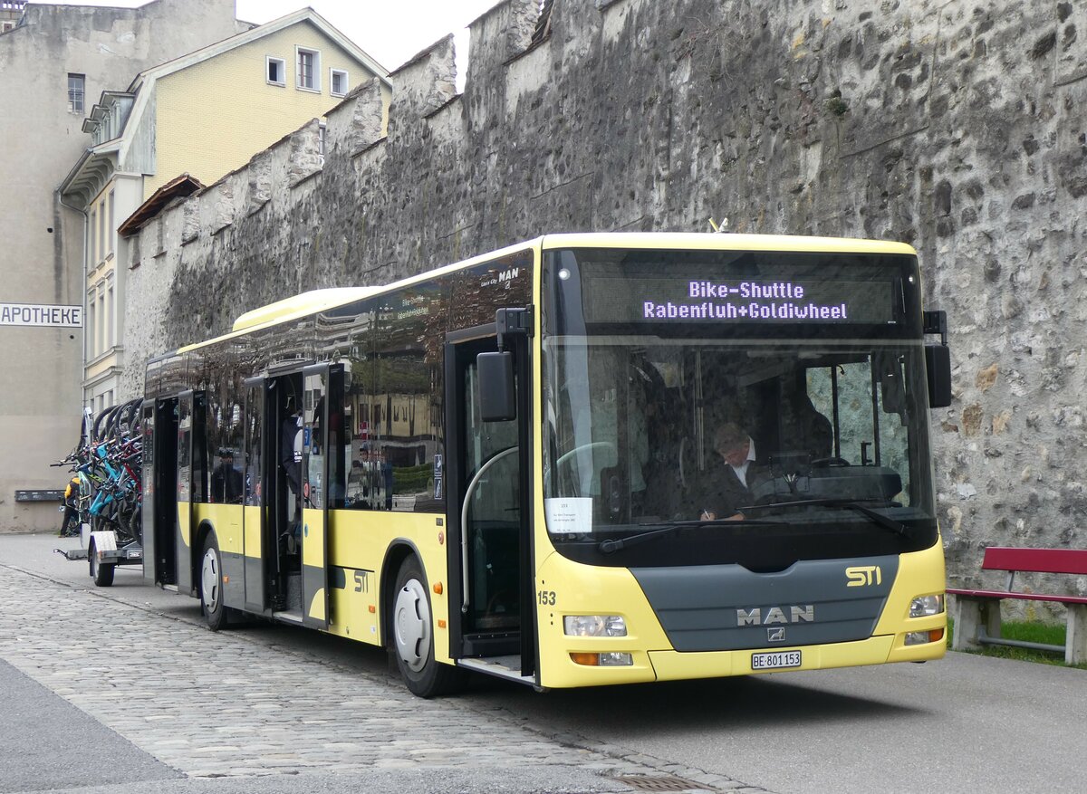 (259'442) - STI Thun - Nr. 153/BE 801'153 - MAN am 18. Februar 2024 in Thun, Berntorplatz