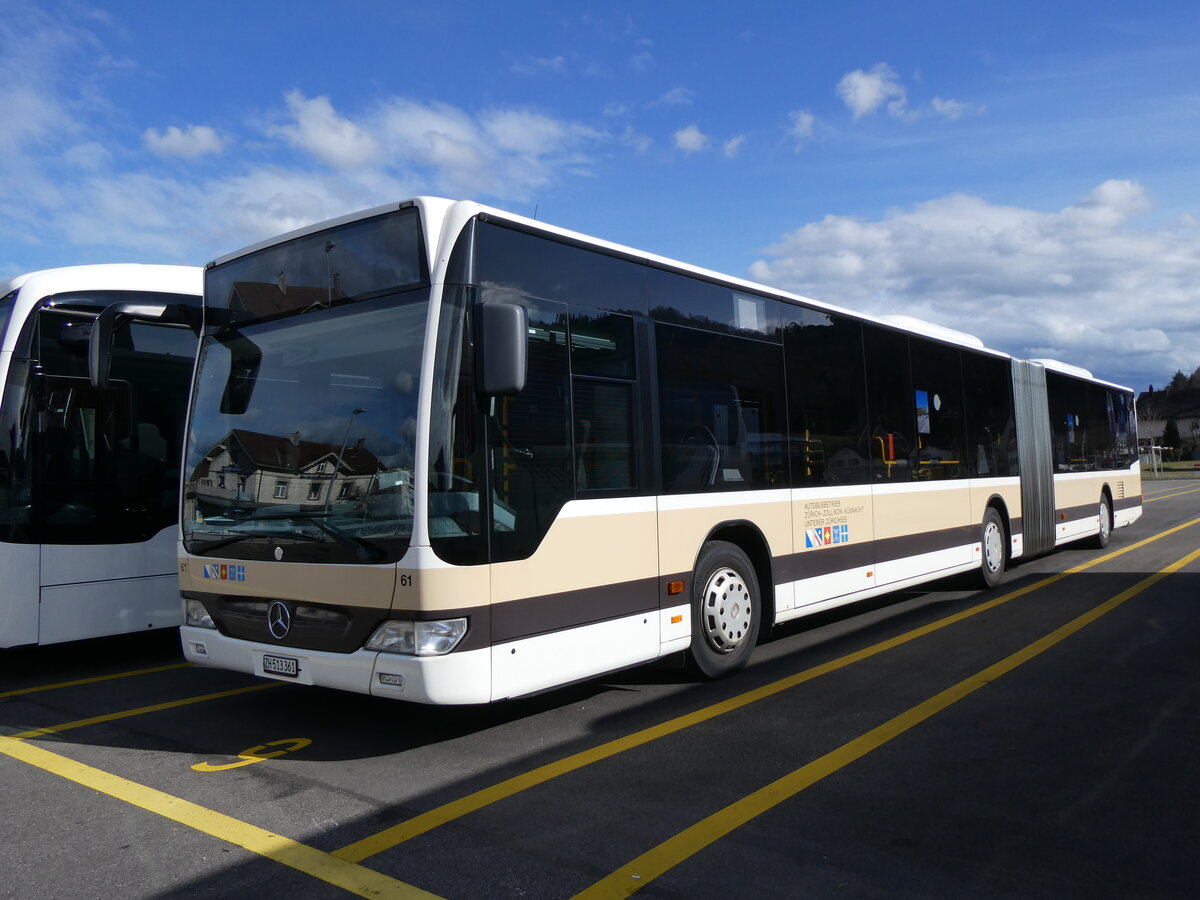 (259'584) - AZZK Zollikon - Nr. 61/ZH 513'361 - Mercedes am 24. Februar 2024 in Winterthur, Daimler Buses