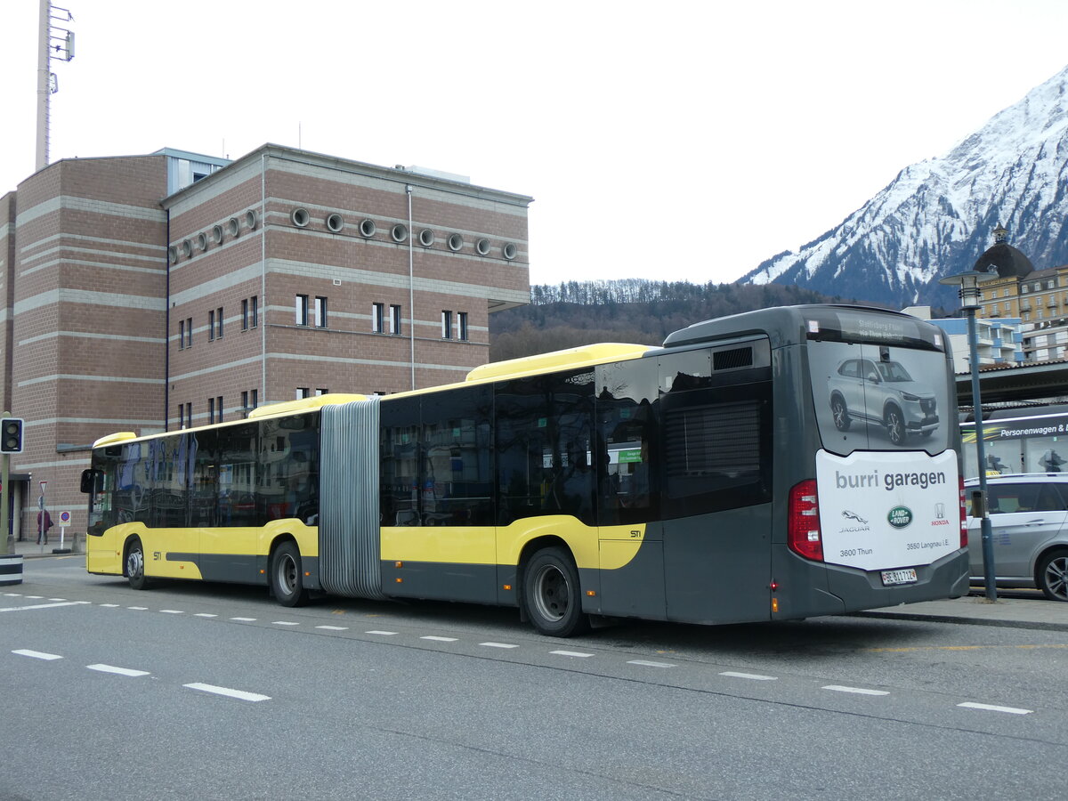 (259'660) - STI Thun - Nr. 712/BE 811'712 - Mercedes am 26. Februar 2024 beim Bahnhof Spiez