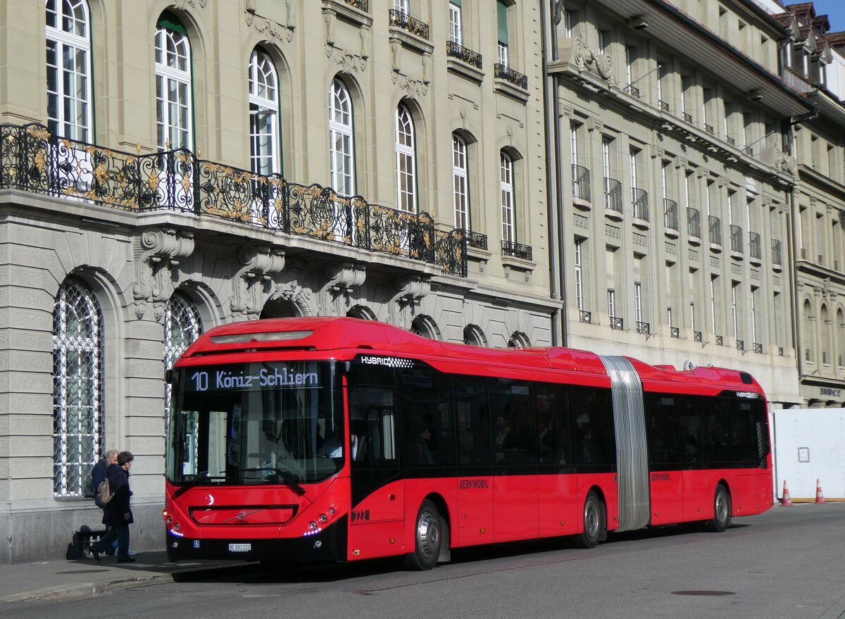 (259'824) - Bernmobil, Bern - Nr. 222/BE 883'222 - Volvo am 29. Februar 2024 in Bern, Bundesplatz