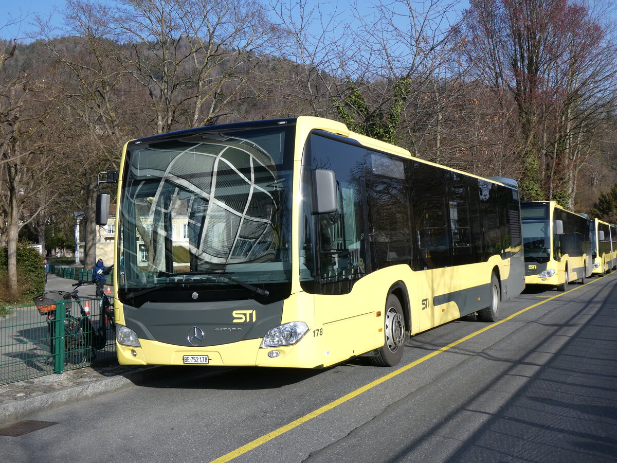 (259'833) - STI Thun - Nr. 178/BE 752'178 - Mercedes am 29. Februar 2024 bei der Schifflndte Thun