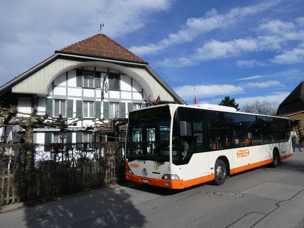 (260'014) - RBS Worblaufen - Nr. 3/BE 767'003 - Mercedes am 3. Mrz 2024 in Mattstetten, Rssli