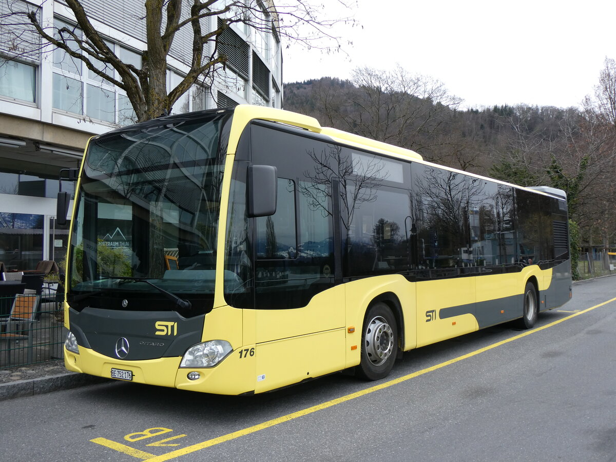 (260'247) - STI Thun - Nr. 176/BE 752'176 - Mercedes am 10. Mrz 2024 bei der Schifflndte Thun