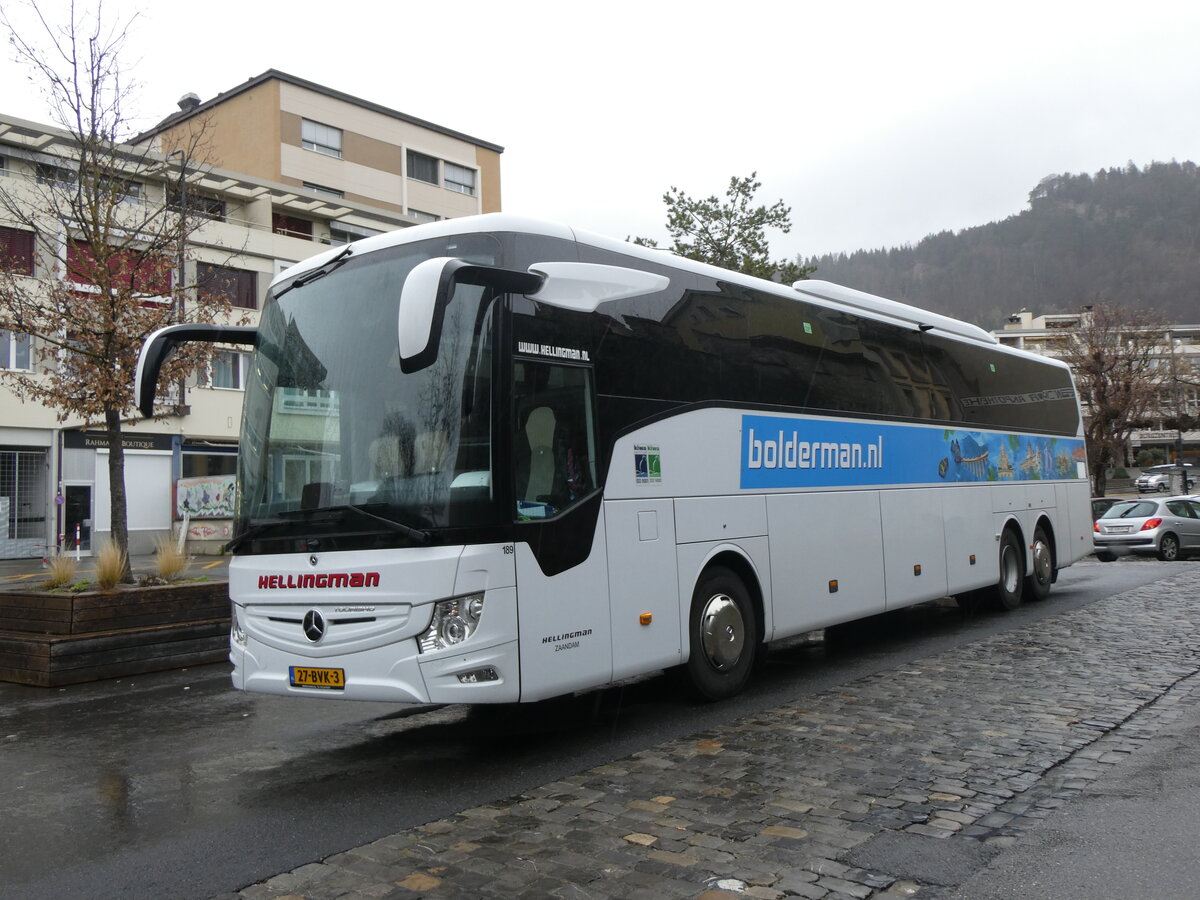 (260'710) - Aus Holland: Hellingman, Zaandam - Nr. 189/27-BVK-3 - Mercedes am 27. Mrz 2024 in Thun, Berntorplatz