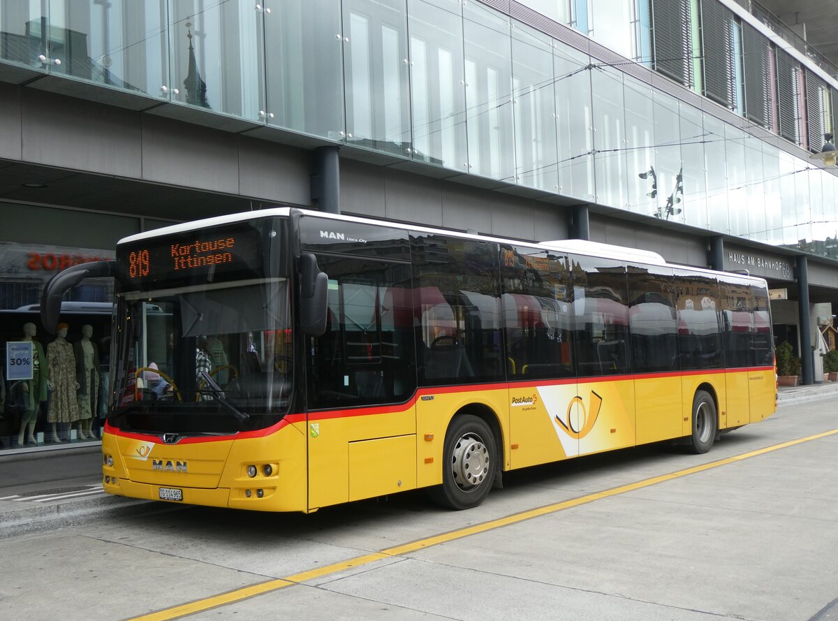 (261'111) - PostAuto Ostschweiz - TG 114'965/PID 11'126 - MAN am 9. April 2024 beim Bahnhof Frauenfeld