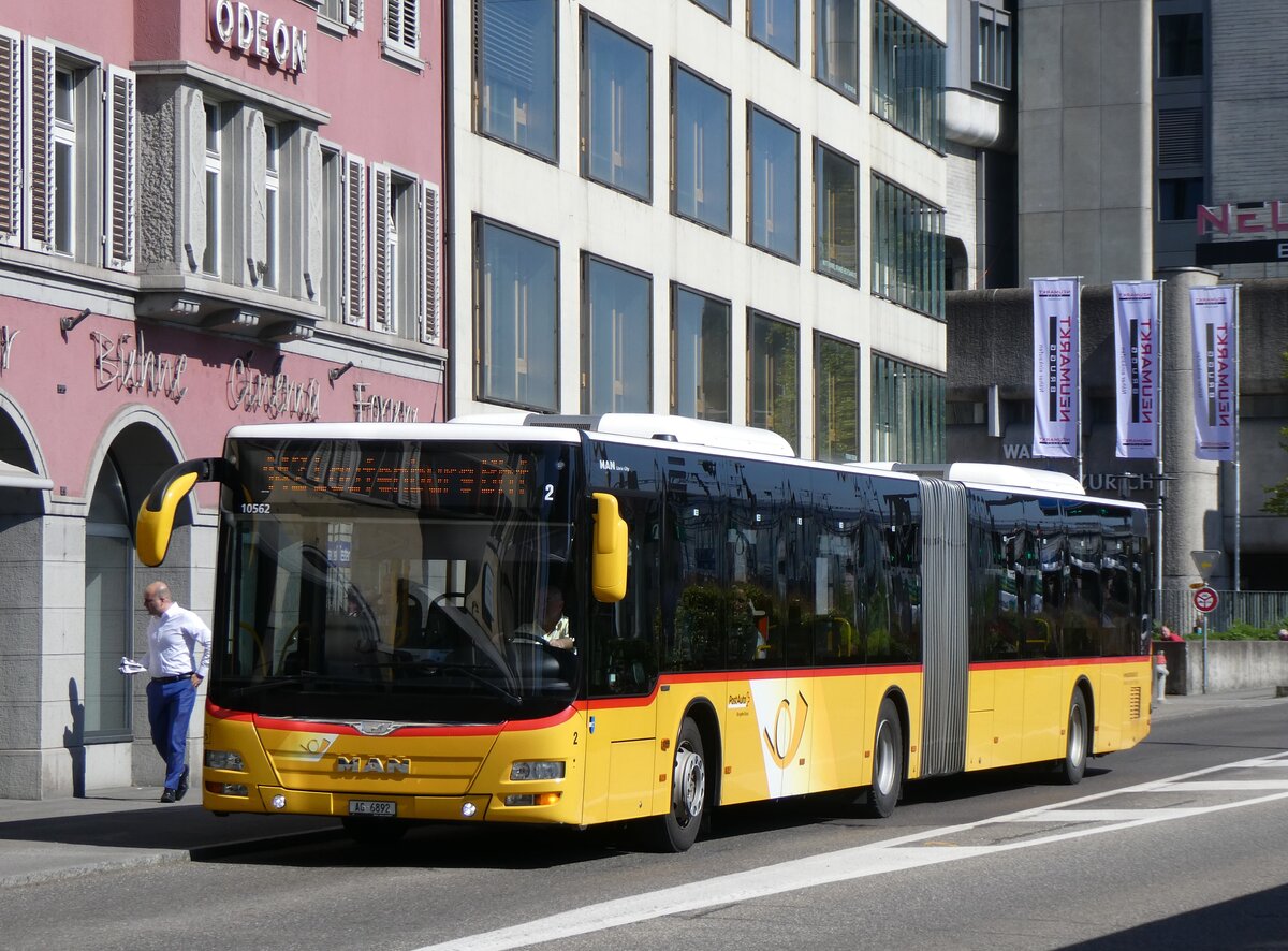 (261'133) - Keller, Hottwil - Nr. 2/AG 6892/PID 10'562 - MAN am 12. April 2024 beim Bahnhof Brugg