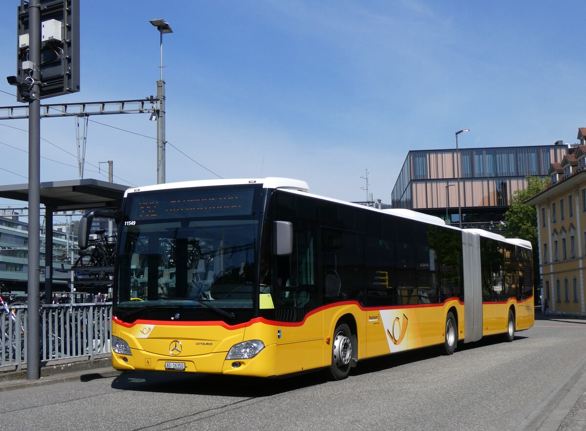 (261'183) - Wicki, Zufikon - AG 16'350/PID 11'549 - Mercedes am 12. April 2024 beim Bahnhof Baden