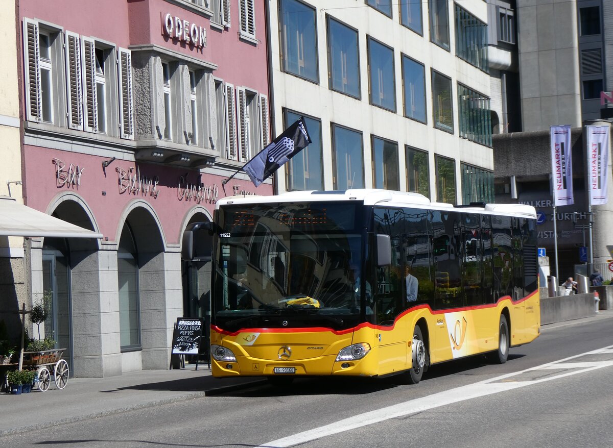 (261'735) - Voegtlin-Meyer, Brugg - Nr. 148/AG 93'166/PID 11'551 - Mercedes am 27. April 2024 beim Bahnhof Brugg