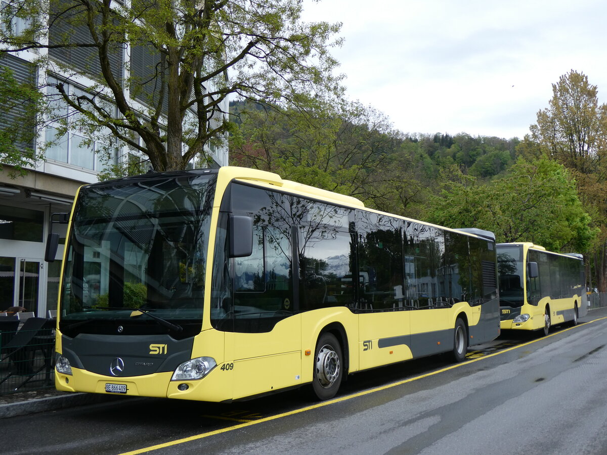 (261'872) - STI Thun - Nr. 409/BE 866'409 - Mercedes am 3. Mai 2024 bei der Schifflndte Thun