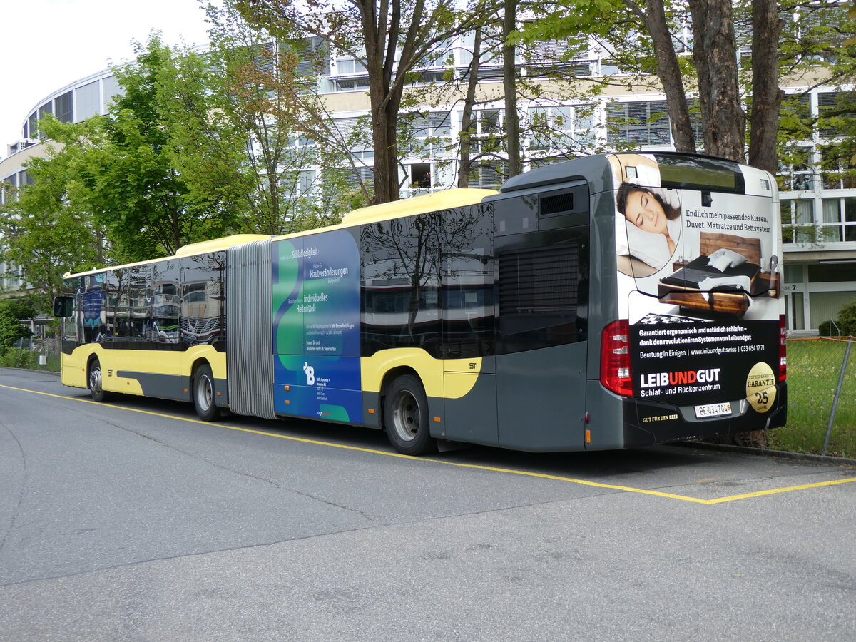 (262'220) - STI Thun - Nr. 704/BE 434'704 - Mercedes am 9. Mai 2024 bei der Schifflndte Thun