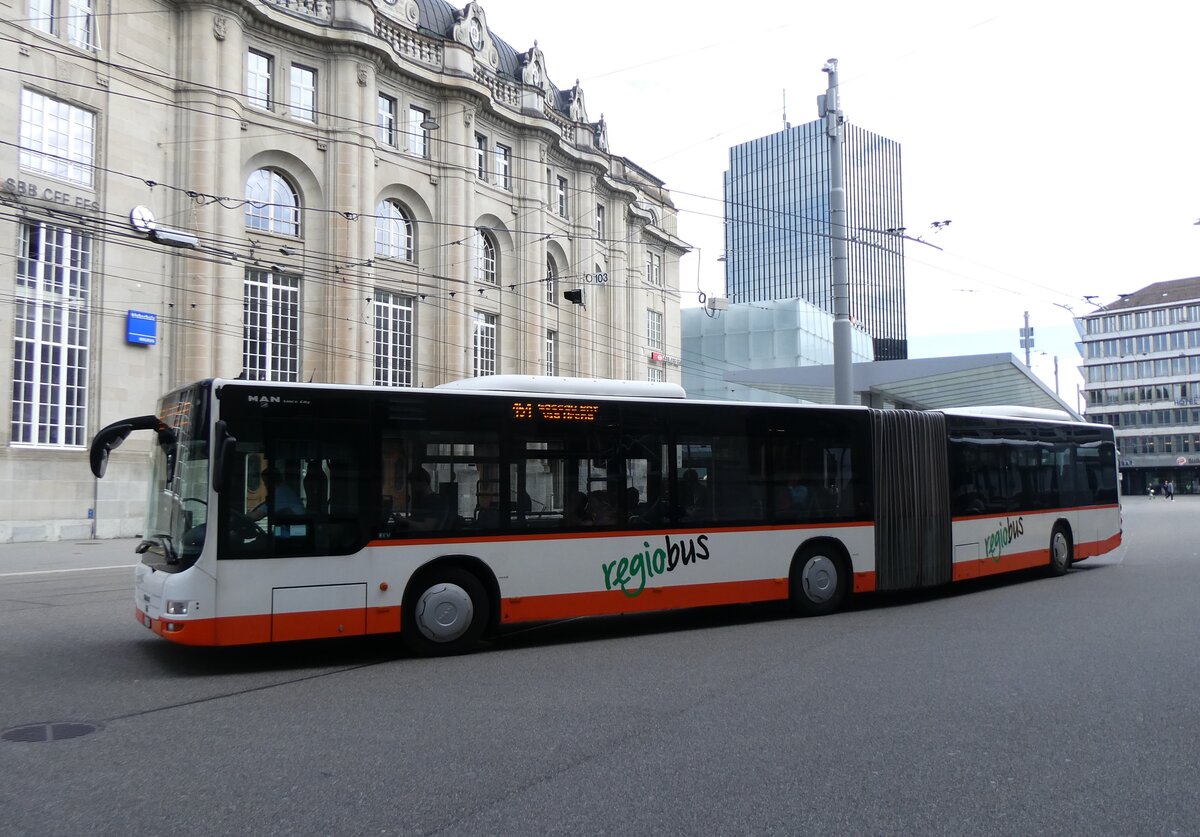 (262'807) - Regiobus, Gossau - Nr. 46/SG 38'472 - MAN am 24. Mai 2024 beim Bahnhof St. Gallen