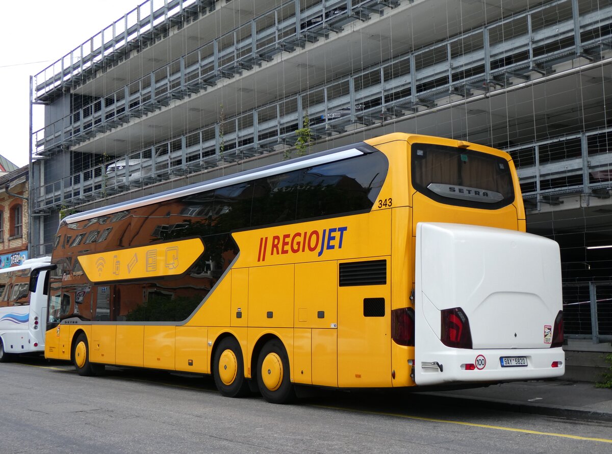 (262'909) - Aus Tschechien: Student Agency, Brno - Nr. 343/9AY 5820 - Setra am 25. Mai 2024 in Zrich, Sihlquai