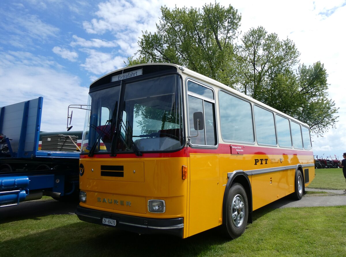 (262'952) - Oldtimer Garage, Hri - ZH 69'470 - Saurer/R&J (ex Breu, Berneck; ex Matt, FL-Mauren Nr. 19; ex P 24'356) am 25. Mai 2024 in Arbon, Arbon Classics