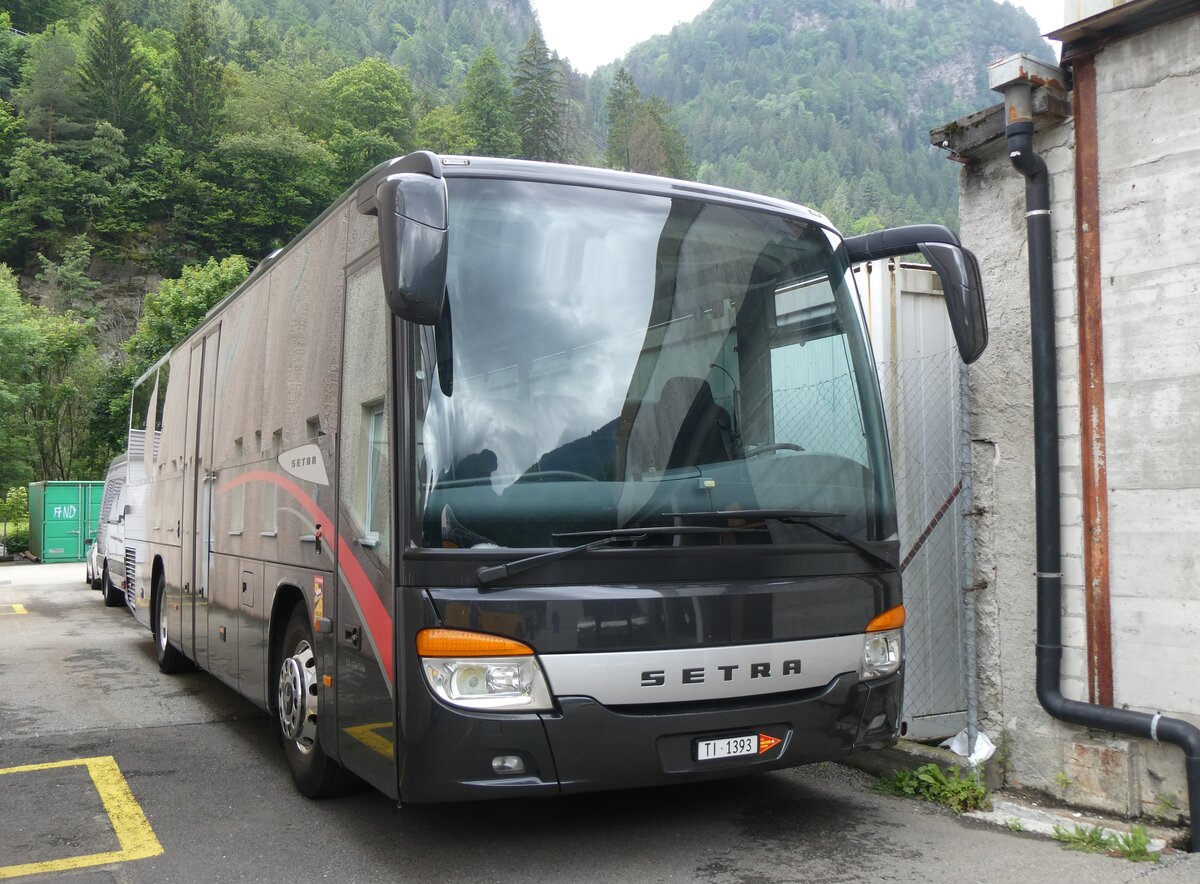 (263'524) - Barenco, Faido - TI 1393 - Setra (ex KWO Innertkirchen) am 9. Juni 2024 in Faido, Garage