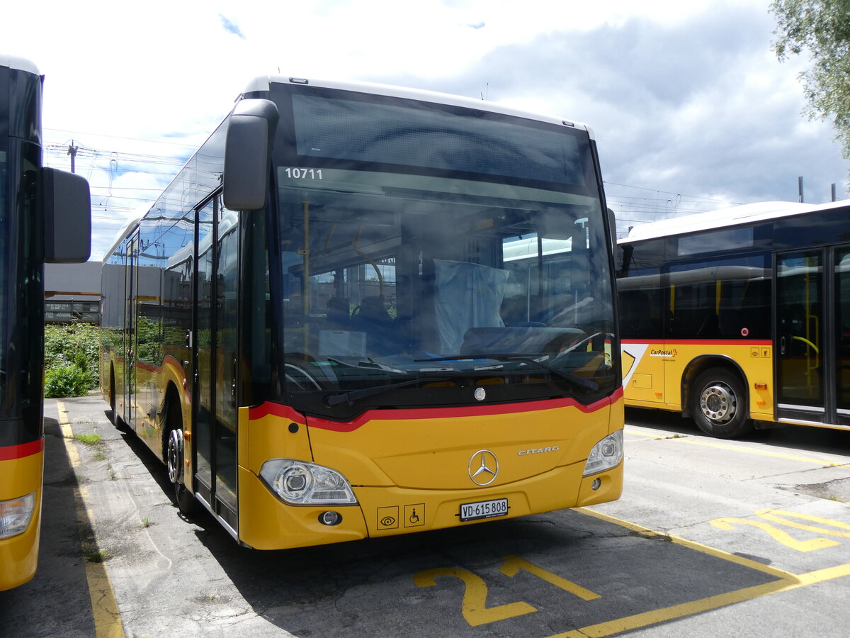 (263'760) - CarPostal Ouest - VD 615'808/PID 10'711 - Mercedes am 16. Juni 2024 in Yverdon, Garage