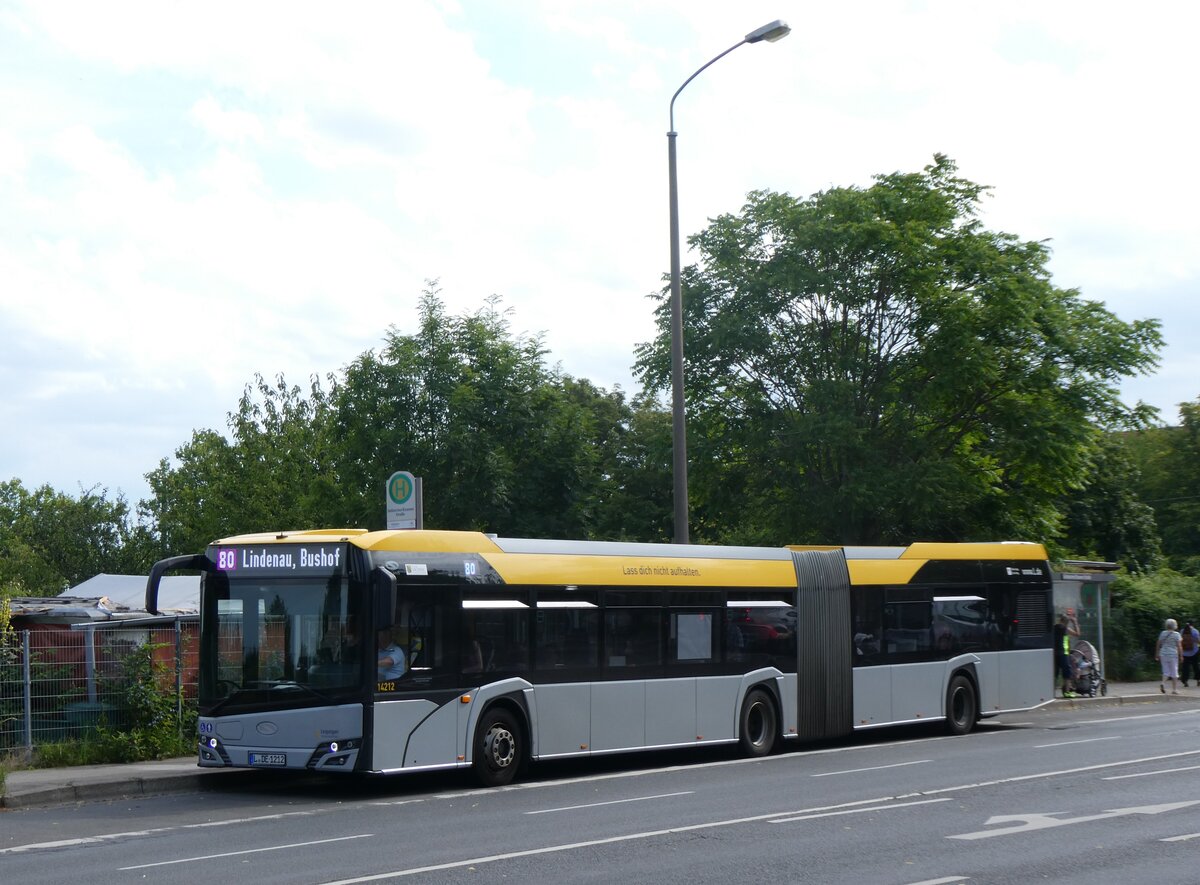 (264'541) - LVB Leipzig - Nr. 14'212/L-DE 1212 - Solaris am 10. Juli 2024 in Leipzig, Delitzscher/Essener Strasse