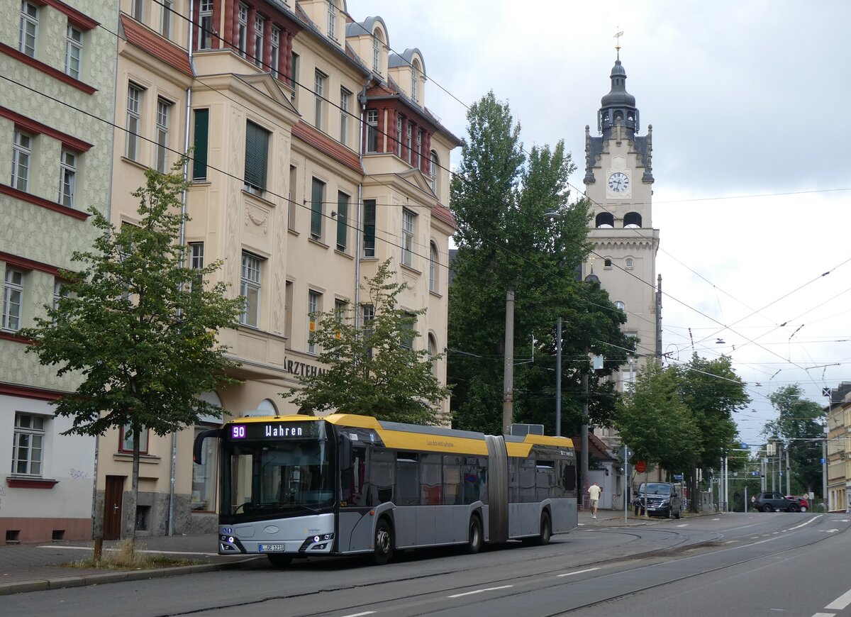 (264'661) - LVB Leipzig - Nr. 14'210/L-DE 1210 - Solaris am 11. Juli 2024 in Leipzig, Wahren