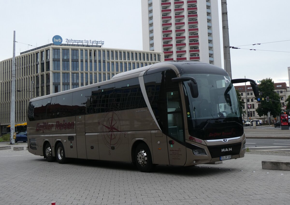 (264'776) - Geissler, Eilenburg - EB-GR 165 - MAN am 12. Juli 2024 beim Hauptbahnhof Leipzig