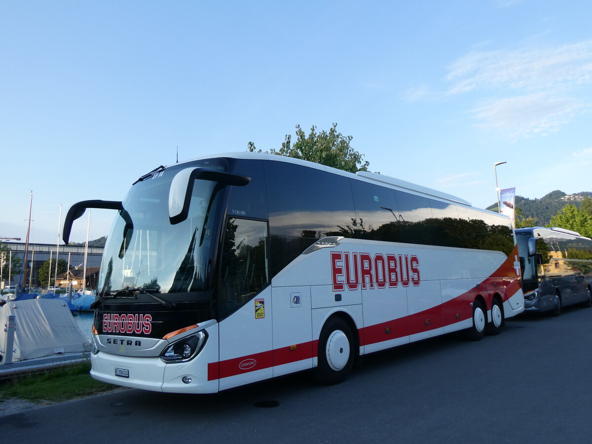 (265'076) - Funi-Car, Biel - Nr. 14/BE 208'414 - Setra am 27. Juli 2024 in Thun, Strandbad