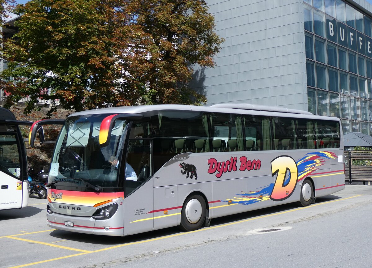 (265'743) - Dysli, Bern - Nr. 25/BE 147'160 - Setra am 16. August 2024 beim Bahnhof Brig