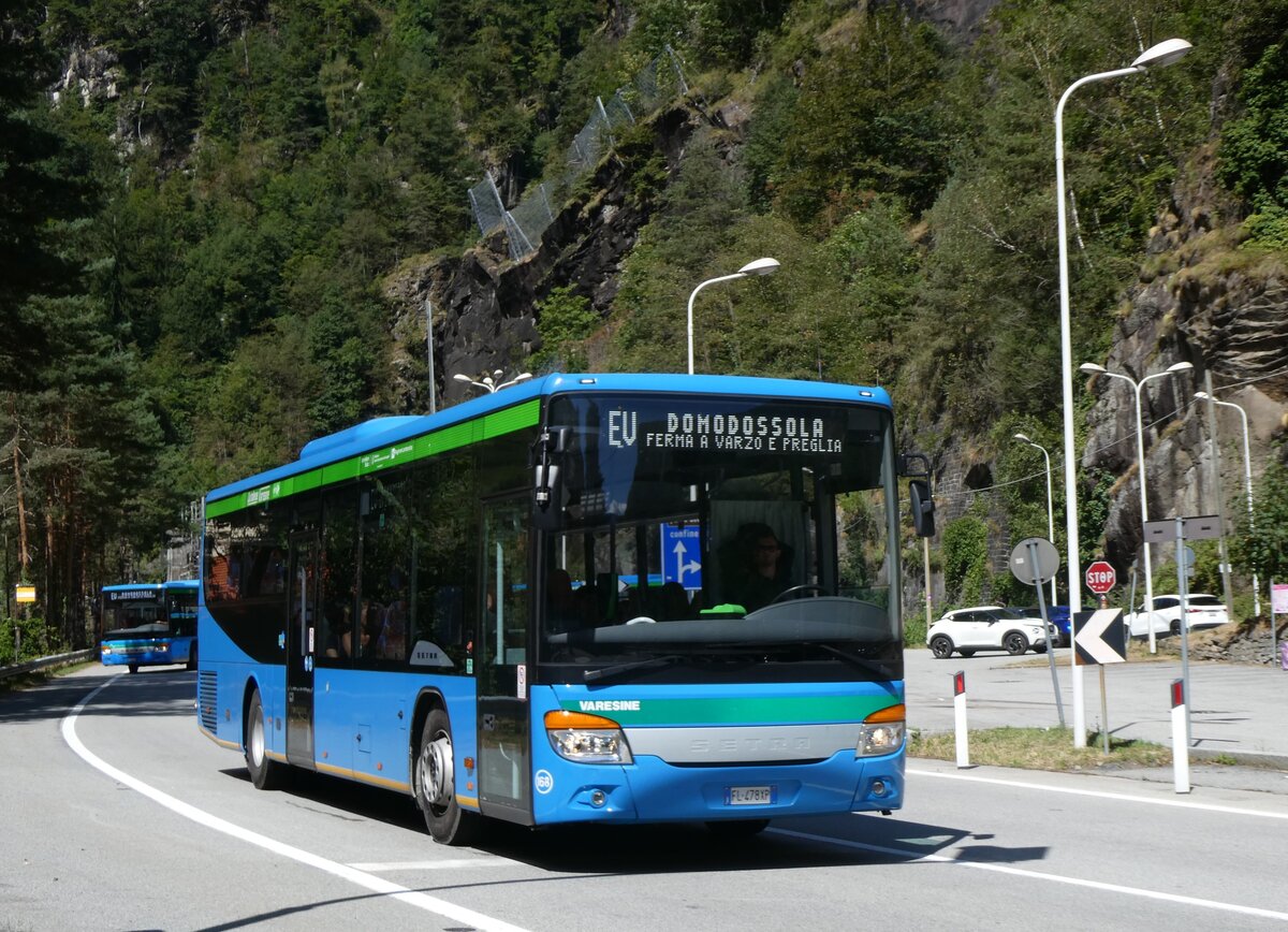 (266'033) - Autolinee Varesine, Varese - Nr. 168/FL-478 XP - Setra am 20. August 2024 in Iselle, Stazione