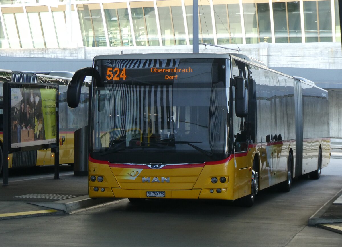 (266'277) - PostAuto Zrich - Nr. 361/ZH 780'779/PID 11'081 - MAN am 27. August 2024 in Zrich-Flughafen