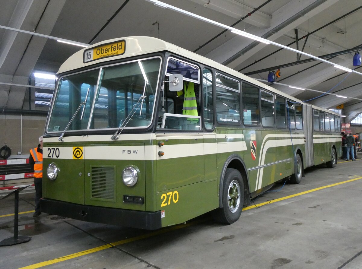 (266'970) - SVB Bern (Bernmobil historique) - Nr. 207 - FBS/SWS-Gangloff am 14. September 2024 in Bern, Garage Europaplatz