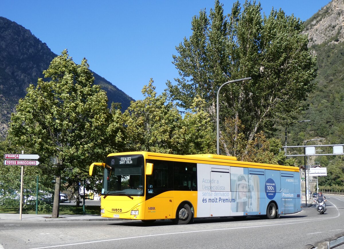 (267'138) - Nadal, Andorra la Vella - N3115 - Iveco am 17. September 2024 in Andorra la Vella, Rotonda de la Margineda