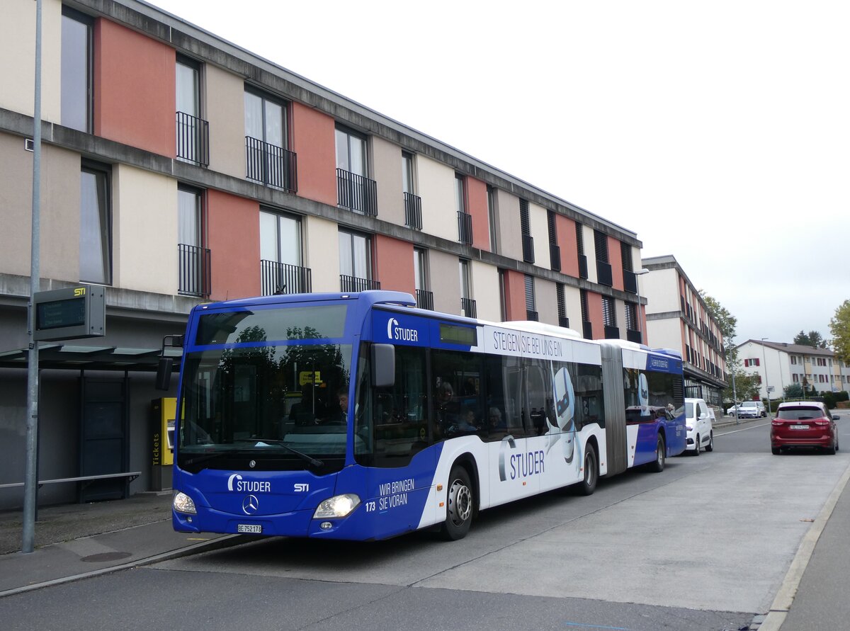 (268'257) - STI Thun - Nr. 173/BE 752'173 - Mercedes am 19. Oktober 2024 in Thun, Zentrum Oberland