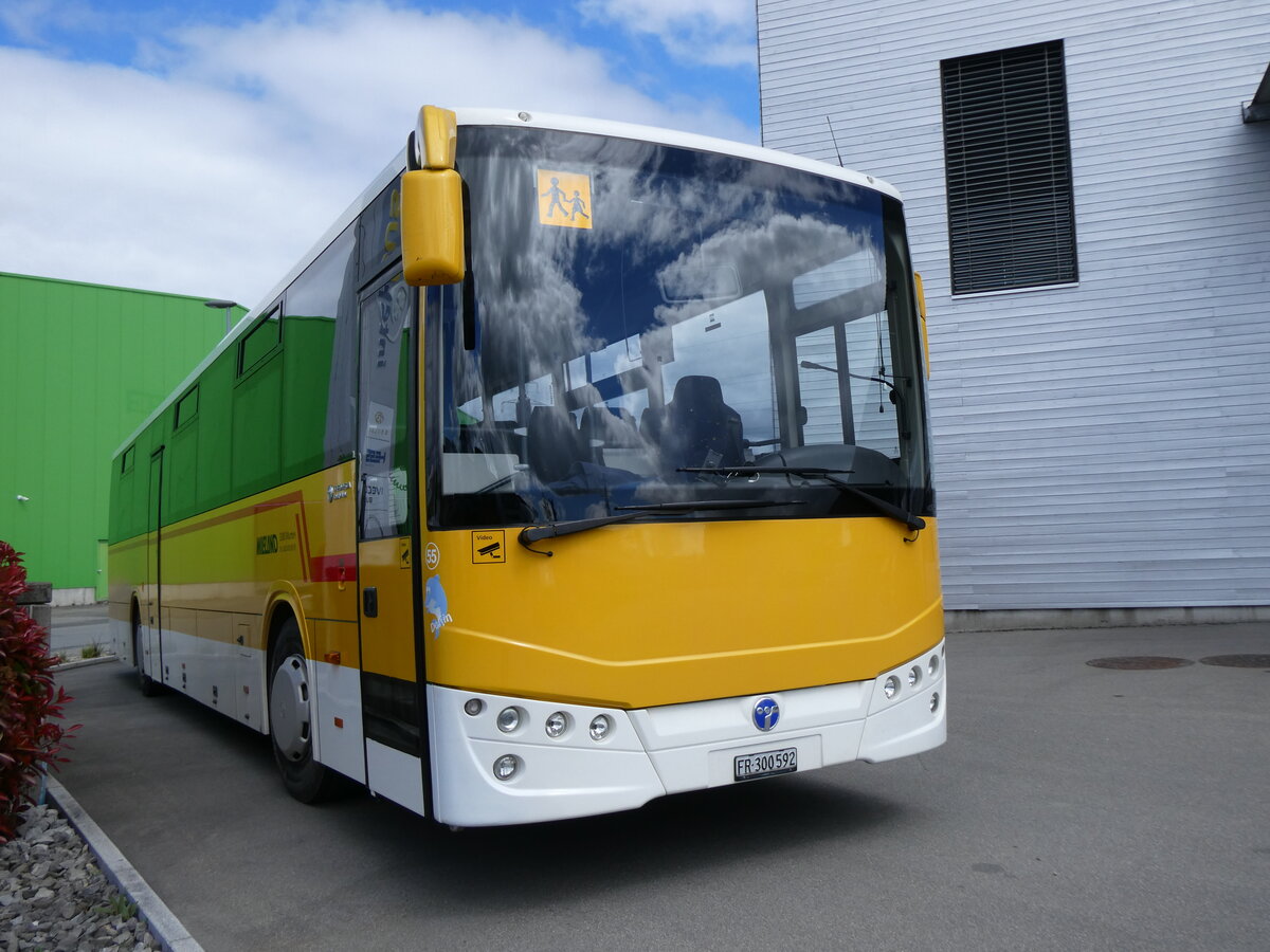 (274'056) - Wieland, Murten - Nr. 55/FR 300'592 - Temsa am 18. April 2025 in Kerzers, Interbus