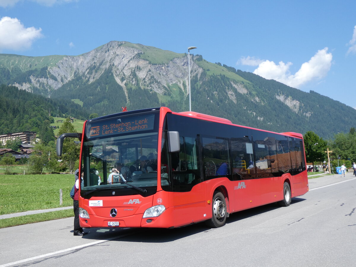 (277'162) - AFA Adelboden - Nr. 93/BE 26'705 - Mercedes am 21. Juni 2025 in Lenk, Bern.Kant.Jodlerfest