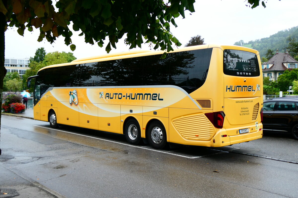 (278'465) - Aus Deutschland: Hummel, Kirchzarten - FR-AN 1 - Setra am 28. August 2025 bei der Schifflndte Thun