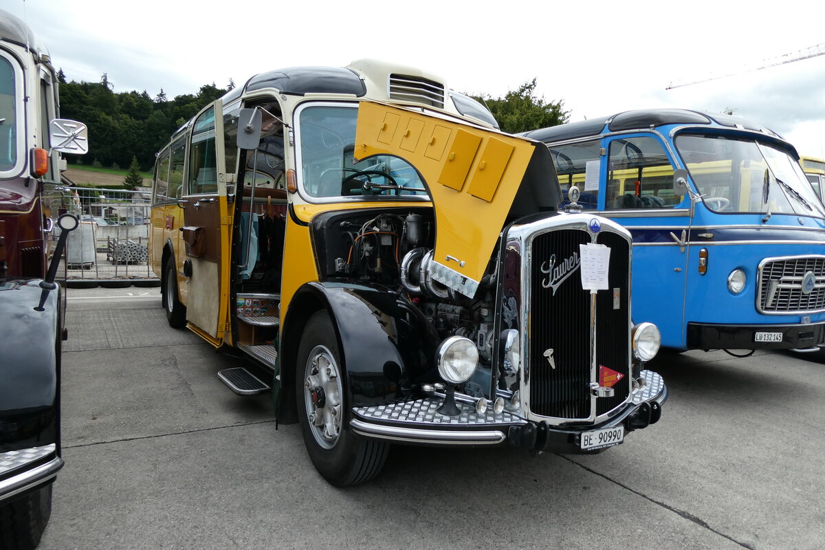 (279'628) - Ritter, Schpbach - BE 90'990 - Saurer/Gangloff (ex Linder, Einigen; ex P 23'146; ex P 2215) am 30. August 2025 in Oberkirch, CAMPUS Sursee