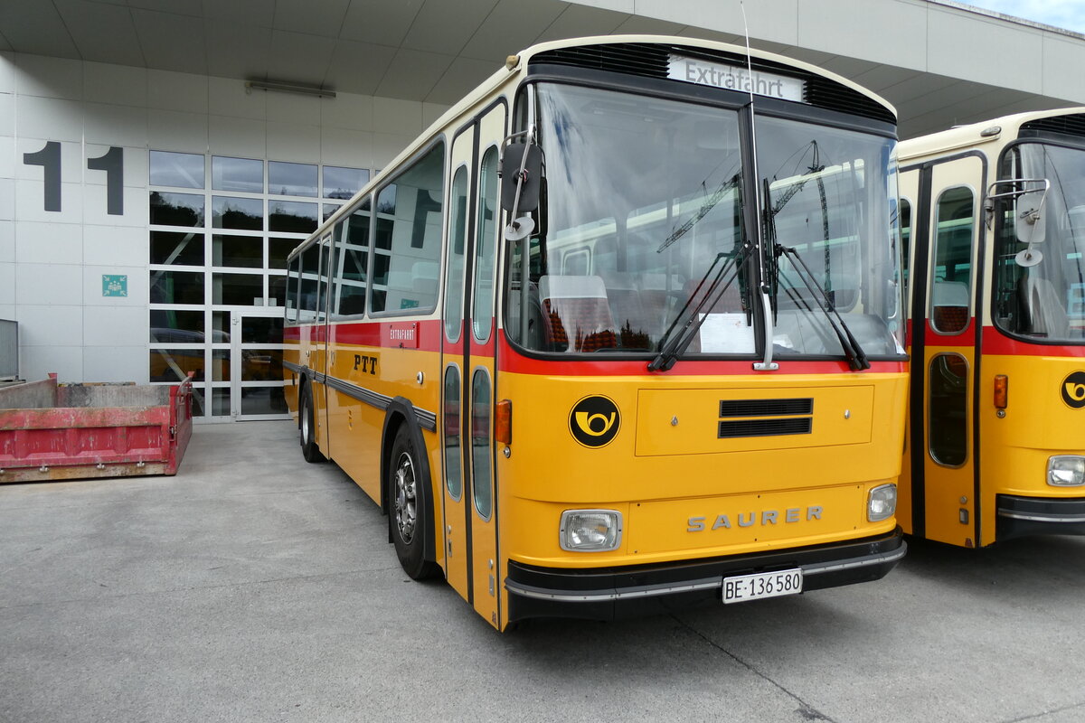 (279'662) - Schumacher, Liebefeld - BE 136'580 - Saurer/Tscher (ex Zimmermann, Niederwangen; ex P 24'389) am 30. August 2025 in Oberkirch, CAMPUS Sursee