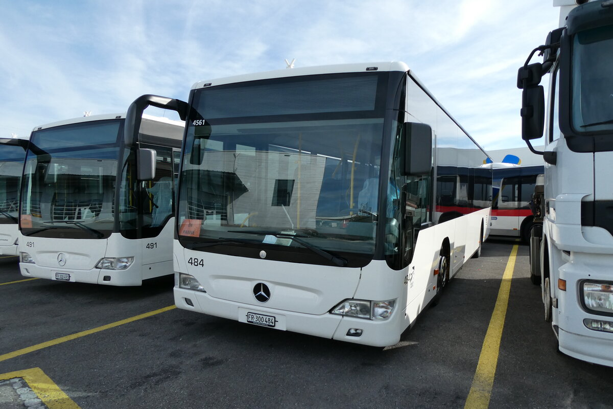 (280'010) - Intertours, Domdidier - Nr. 484/FR 300'484 - Mercedes (ex PostAuto Bern Nr. 1/PID 4561; ex Klopfstein, Laupen Nr. 1) am 6. September 2025 in Kerzers, Interbus